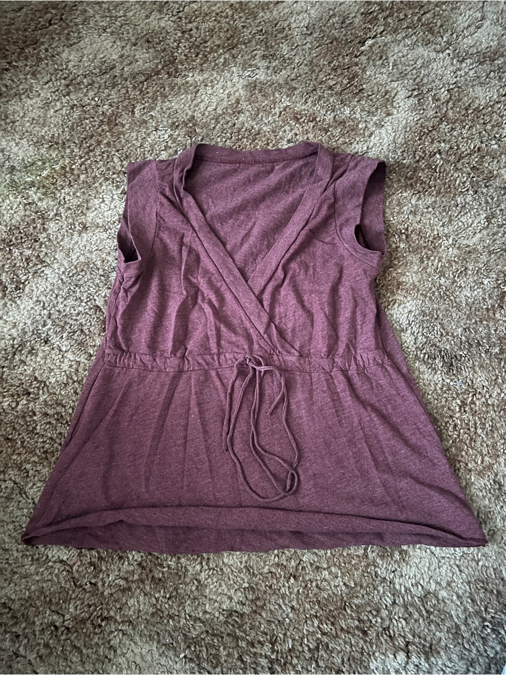 Brandy Melville burgundy tie top